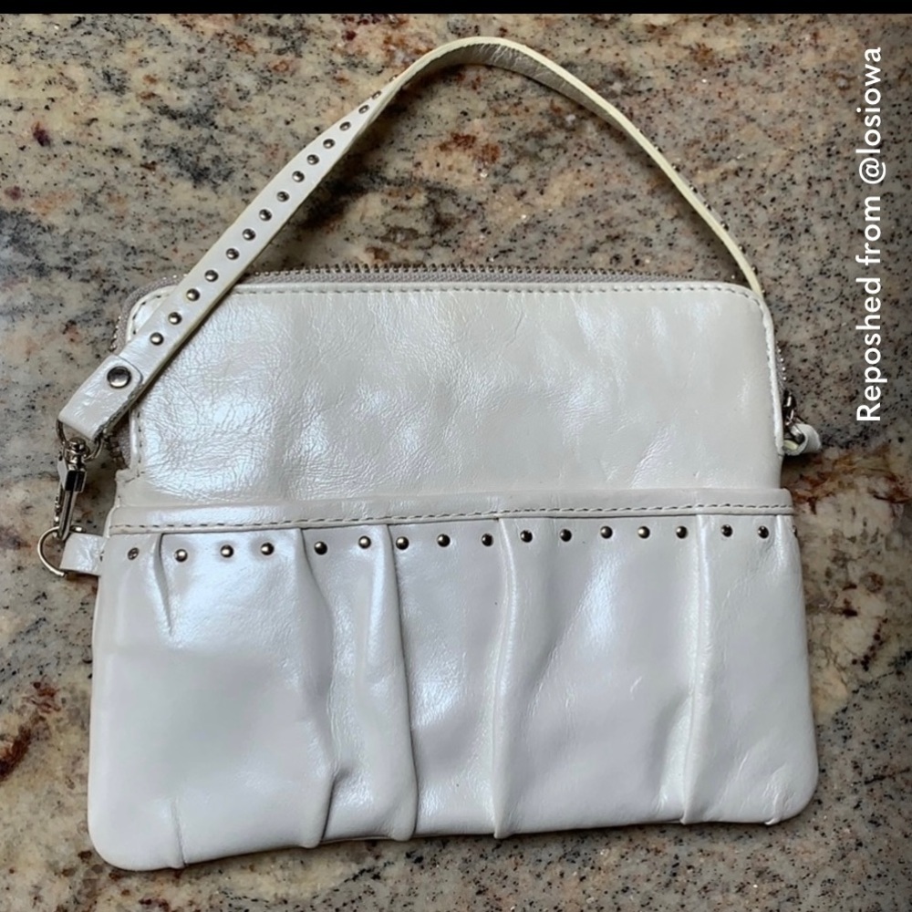 Latico Pearlized Leather Wristlet